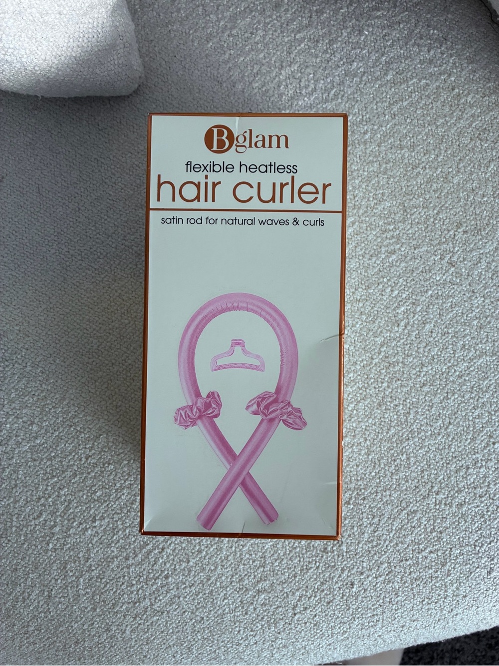 Bglam Pink Satin Flexible Heatless Hair Curler Rod